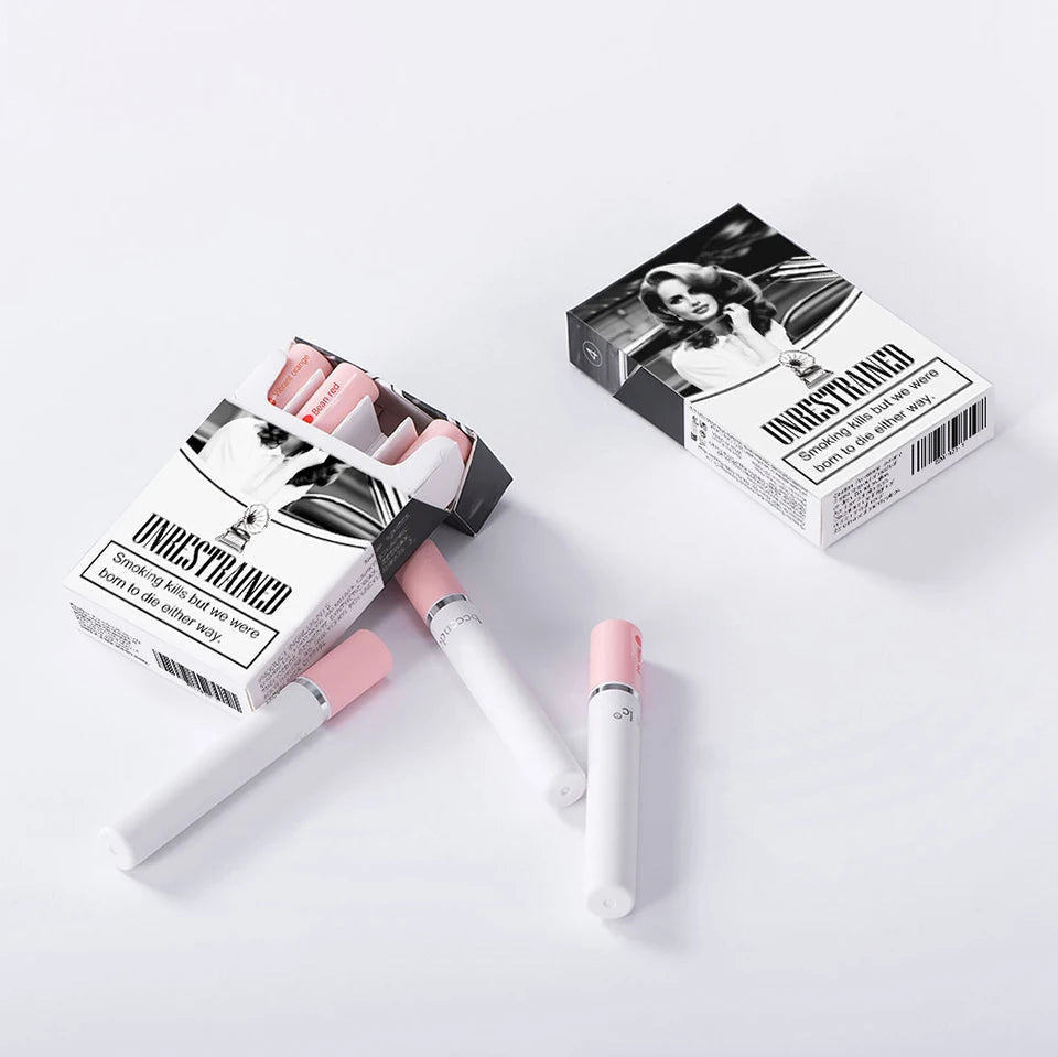 Colors Cigarette Lip Gloss Set Velvet Matte Waterproof Long-lasting Lip Non-Stick Cup Cigarette Lipstick Makeup For Women