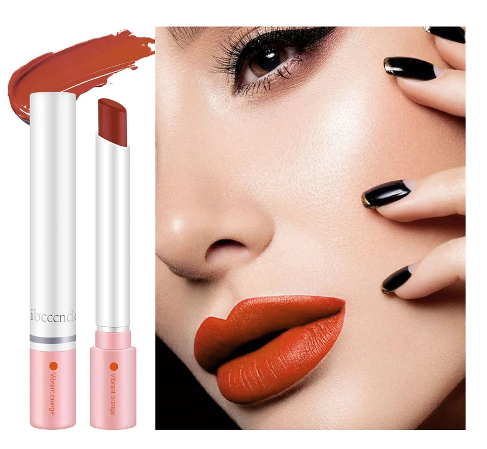 Colors Cigarette Lip Gloss Set Velvet Matte Waterproof Long-lasting Lip Non-Stick Cup Cigarette Lipstick Makeup For Women