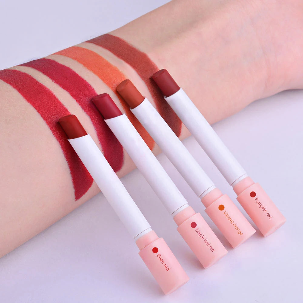 Colors Cigarette Lip Gloss Set Velvet Matte Waterproof Long-lasting Lip Non-Stick Cup Cigarette Lipstick Makeup For Women