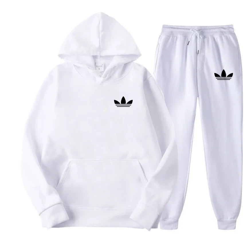 2025 New Men's Fashion Casual Tracksuits Outdoor Jogging Hooded Sets Sports Luxury Hoodie + Pants Suit Clothing